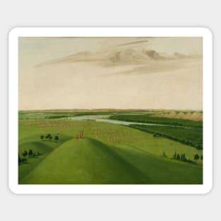 Fort Union, Mouth of the Yellowstone River, 2000 Miles above St. Louis by George Catlin Sticker